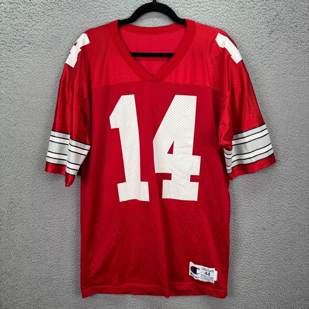 VTG Ohio State Buckeyes Jersey Mens 44 Red Champion‎ NCAA OSU Football 90s
